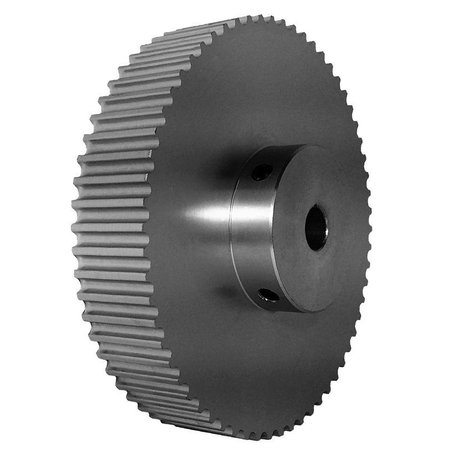 B B MANUFACTURING 62-5P15-6A5, Timing Pulley, Aluminum, Clear Anodized,  62-5P15-6A5